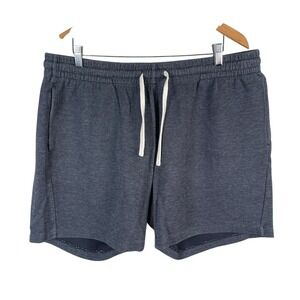BearBottoms Clothing‎ Fleece Shorts Mens 2XL Blue Elastic Waist Stretch Pockets
